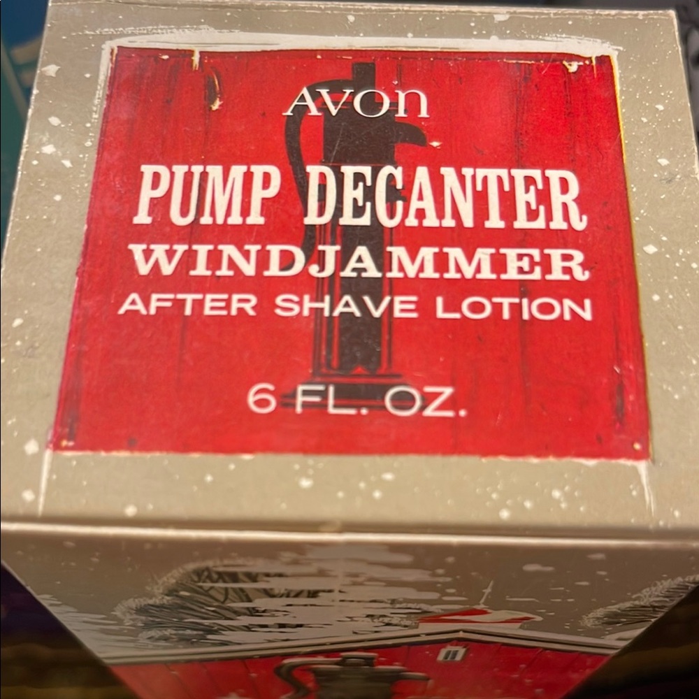 Avon Red Pump Decanter Windjammer After Shave Lotion